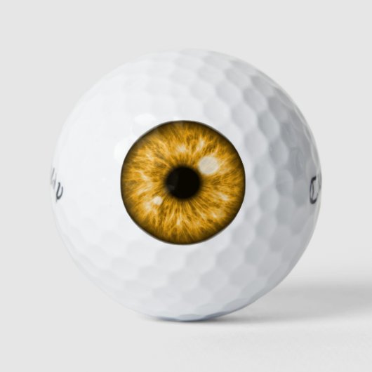 Balles De Golf Amber Eye Funny Golf Balls (Devant)