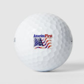Balles De Golf America First étoiles and strips (Devant)