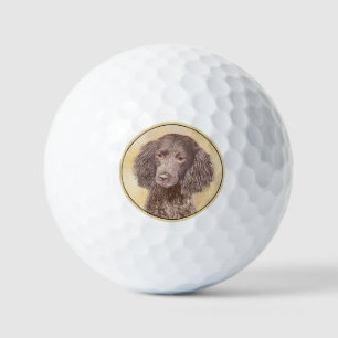 Balles De Golf American Water Spaniel Peinture - Original Dog Art
