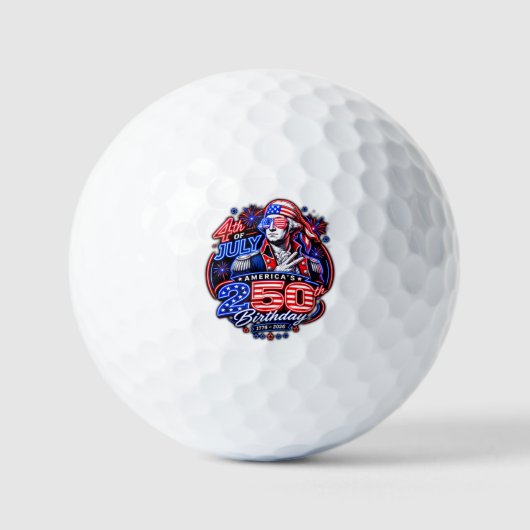 Balles De Golf Amérique 250 Deuce (Recto)