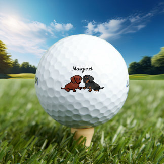 Balles De Golf Amis teckel personnalisés 2