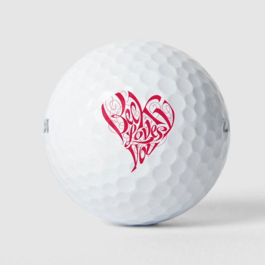 Balles De Golf amour Accessoires de golf & Gear de golf > Balls d (Devant)