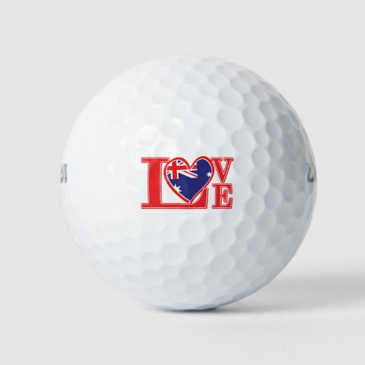 Balles De Golf Amour-Australie (Devant)