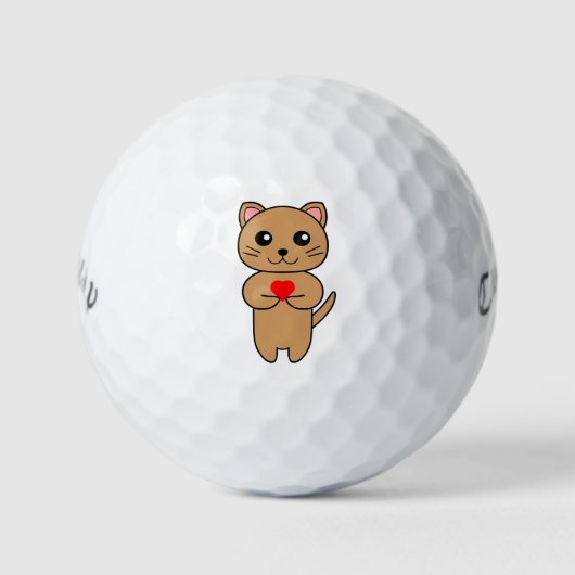 Balles De Golf Amour Purrrfect (Devant)