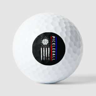 Balles De Golf Amoureux de pickleball Drapeau américain 4 juillet