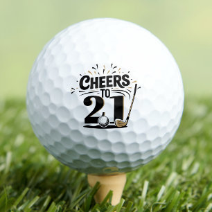 Balles De Golf Amusant 21e Anniversaire