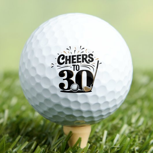 Balles De Golf Amusant 30e Anniversaire