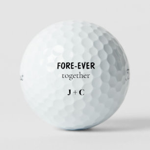 Balles De Golf Amusant FORE-EVER Initiales Couple Titleist