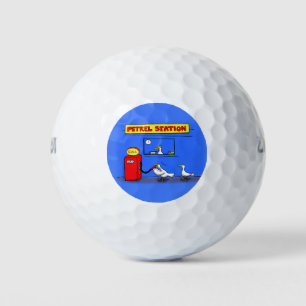 Balles De Golf Amusant goéland de mer petrel caricature humour