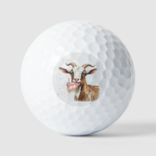 Balles De Golf Amusant Vieux Chèvre sur la colline Anniversaire