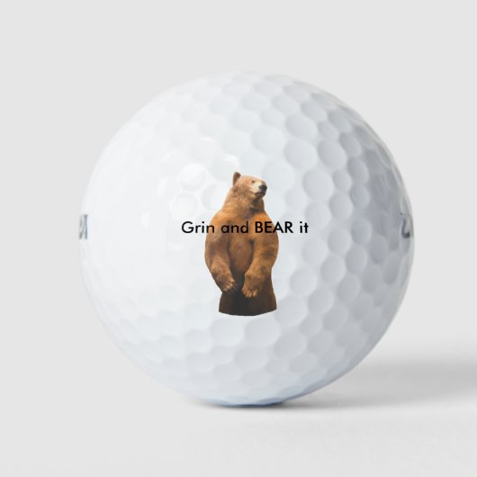 Balles De Golf Amusante conception de l'ours (Devant)