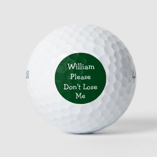 Balles De Golf Amusante Novelty Men's Lost Golf Balls (Devant)