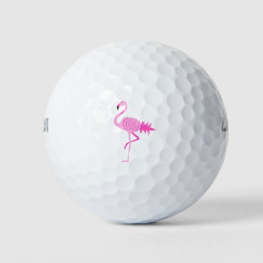 Balles De Golf Ananas Flamant rose (Devant)