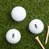 Balles De Golf Ananas Personnalisé (Herbe in situ)