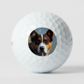 Balles De Golf Andy The Australian Blue Heeler, (Recto)