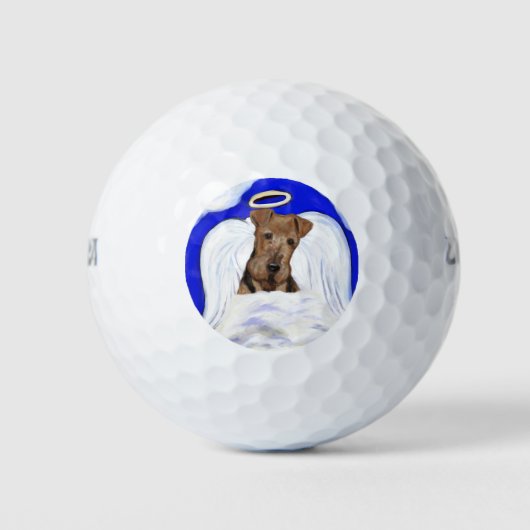 Balles De Golf Ange Airedale Terrier (Devant)