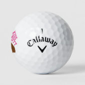 Balles De Golf Anglais Bulldog Kiss My Putt Golf Balls (Logo)