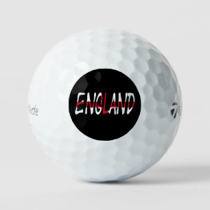 Balles De Golf Angleterre superposée sur le drapeau anglais tmtp5