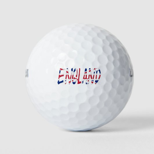 Balles De Golf Angleterre superposée sur Union Jack Flag wu gbcnt (Devant)