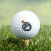 Balles De Golf Angry Bomb Cartoon Golf Ball - Grumpy Graphic Ball (T-shirt Insitu)