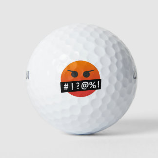 Balles De Golf Angry Face Emoji