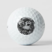 Balles De Golf AnimalArtBW_Monkey_002 (Recto)