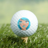 BALLES DE GOLF ANIME CARTOON GIRL (T-shirt Insitu)