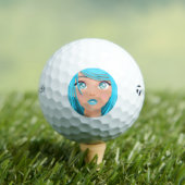 BALLES DE GOLF ANIME CARTOON GIRL (T-shirt Insitu)