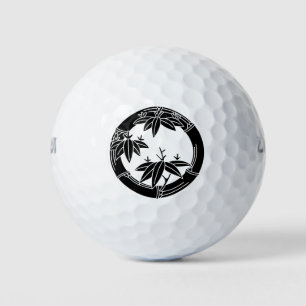 Balles De Golf Anneau de bambou avec feuilles de bambou