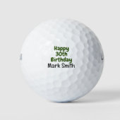 Balles De Golf Anniversaire 30 ans (Devant)
