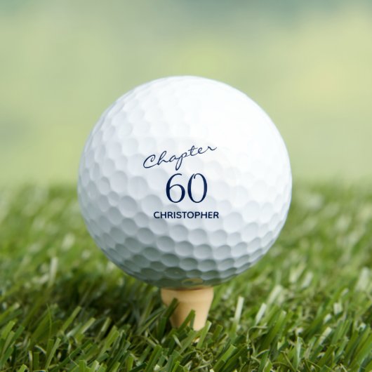 Balles De Golf Anniversaire 60 ans (T-shirt Insitu)