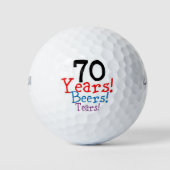 Balles De Golf Anniversaire 70 ans (Devant)