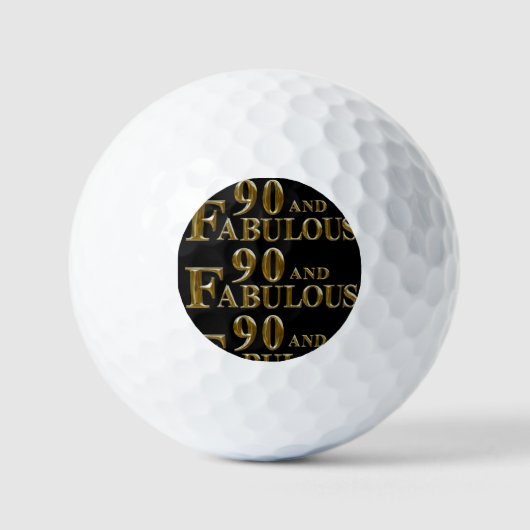 Balles De Golf Anniversaire 90 ans (Recto)