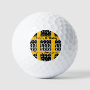 Balles De Golf Anniversaire de l'art africain Motif ethnique Oran