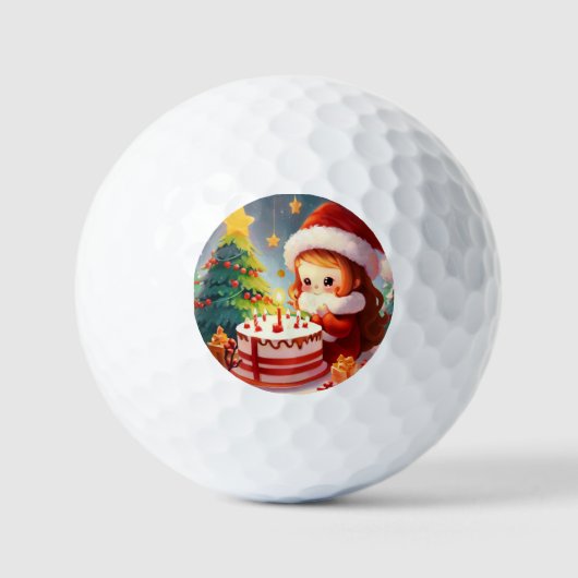 Balles De Golf Anniversaire de Noël (1) (Recto)