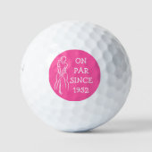 Balles De Golf Anniversaire Femme Golfeur Funny 70e heureux Par (Devant)
