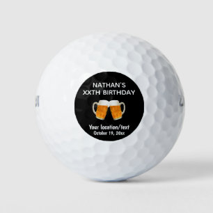 Balles De Golf Anniversaire Golfer Age Bière Bravo