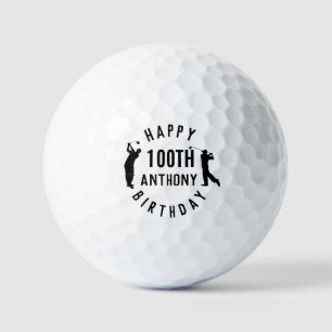 Balles De Golf Anniversaire Golfer Funny 100ème heureux Papa Golf