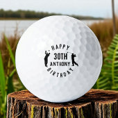 Balles De Golf Anniversaire Golfer Funny 30ème heureux Papa Golf