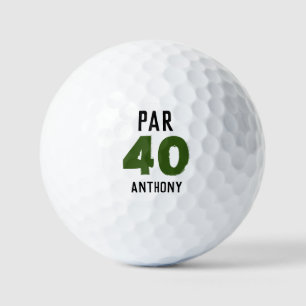 Balles De Golf Anniversaire Golfer Funny 40e heureux papa Par
