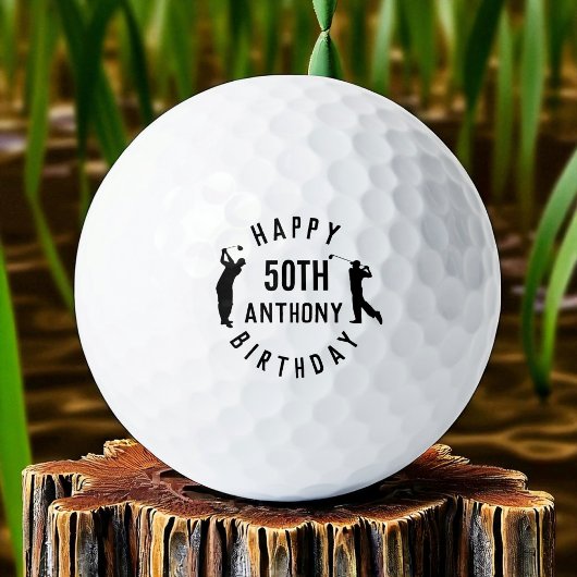 Balles De Golf Anniversaire Golfer Funny 50ème heureux Papa Golf 