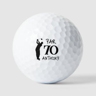Balles De Golf Anniversaire Golfer Funny 70ème heureux Papa Golf