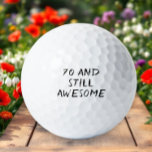 Balles De Golf Anniversaire Golfer Funny 70ème heureux Papa Golf<br><div class="desc">70 et toujours génial ! Citation drôle de 70ème anniversaire. Parfait pour papa,  grand-père,  stepdad. Idée cadeau de golfeur. Vous pouvez le personnaliser avec votre numéro.</div>