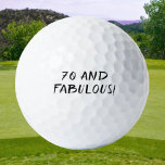 Balles De Golf Anniversaire Golfer Funny 70ème heureux Papa Golf<br><div class="desc">70 et fabuleux ! Citation drôle de 70ème anniversaire. Parfait pour papa,  grand-père,  stepdad. Idée cadeau de golfeur. Vous pouvez le personnaliser avec votre numéro.</div>