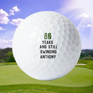 Balles De Golf Anniversaire Golfer Funny 80e heureux papa Par