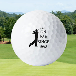 Balles De Golf Anniversaire Golfer Funny 80e heureux papa Par