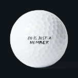 Balles De Golf Anniversaire Golfer Funny 80ème heureux Papa Golf<br><div class="desc">80 N'EST QU'UN CHIFFRE. Citation drôle de 80ème anniversaire. Parfait pour papa,  grand-père,  stepdad. Idée cadeau de golfeur. Vous pouvez personnaliser l'année.</div>
