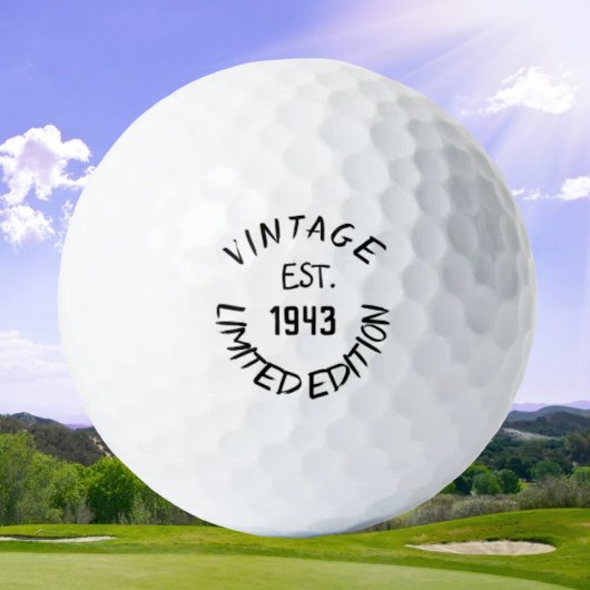 Balles De Golf Anniversaire Golfer Funny 80ème heureux Papa Golf