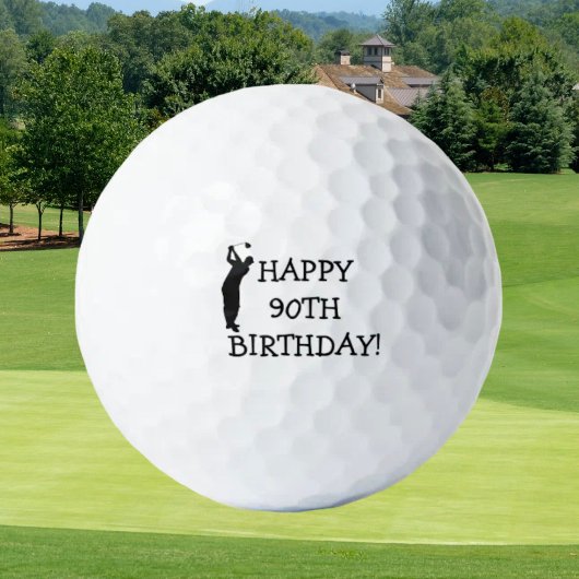 Balles De Golf Anniversaire Golfer Funny 90ème heureux Papa Golf