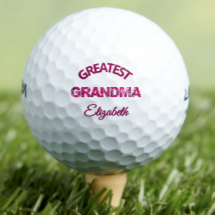 Balles De Golf Anniversaire Grande grand-mère Cadeau rose personn